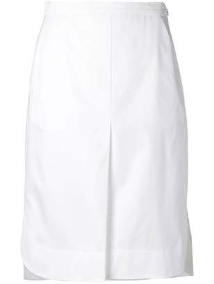 Jil Sander Navy split front skirt