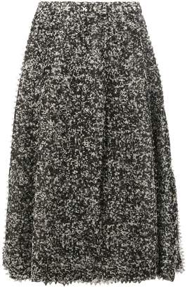 Anrealage pixelated print midi skirt