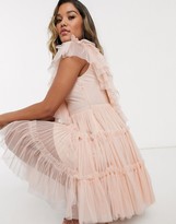 Thumbnail for your product : Lace & Beads exclusive tulle mini dress in pastel pink