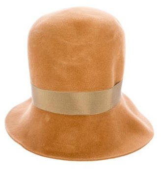 Borsalino Bow-Accented Felt Hat