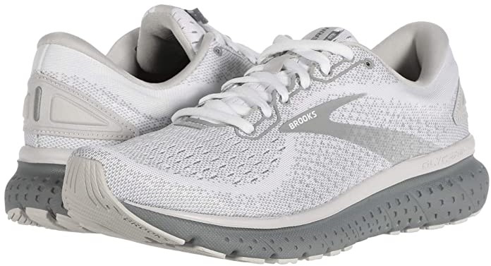 brooks white tennis shoes