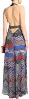 Thumbnail for your product : Matthew Williamson Wrap-effect Printed Silk-chiffon Gown