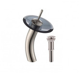 Thumbnail for your product : Kraus Single Hole Waterfall Faucet with Pop Up Drain