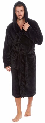 male dressing gown with hood