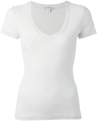 James Perse V-neck T-shirt - women - Cotton - II