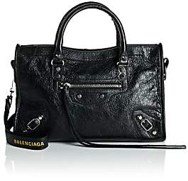 Balenciaga Women's Arena Leather Small City Bag - Black