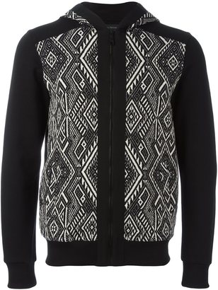 Christian Pellizzari patterned zipped hoodie
