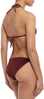 Onia Kate Quilted Velvet Low-rise Bikini Briefs