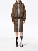 Thumbnail for your product : Burberry Poulter Monogram print cotton hoodie