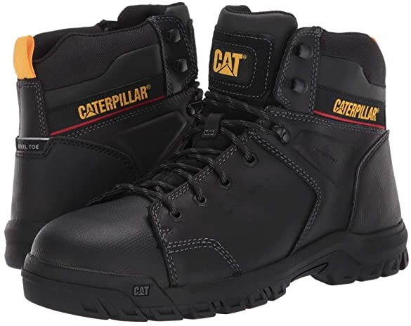 CAT Caterpillar Unisex P91217 Stormers Steel Toe Black Footwear Work Boots Shoes