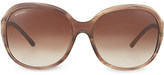 Thumbnail for your product : Bulgari Bvlgari BV8107B oversized sunglasses Striped brown