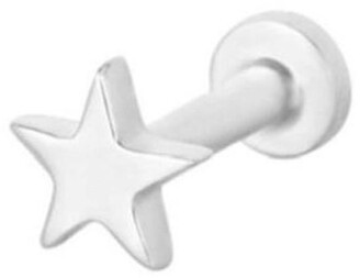 Zohreh V. Jewellery - Star Flat Back Earring Sterling Silver