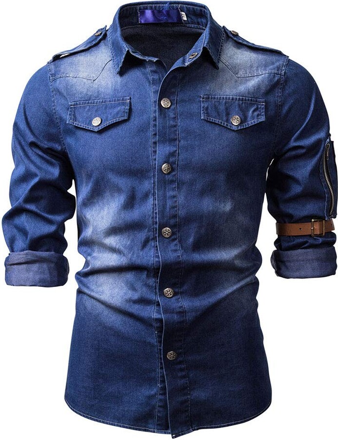 Fashion Formal Shirts Denim Shirts Street One Denim Shirt blue casual look 