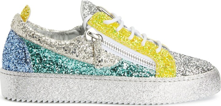 Giuseppe Zanotti Gail Glitter Low-Top Sneakers