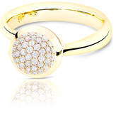 Thumbnail for your product : Tamara Comolli Bouton 18K Yellow Gold Pave Diamond Ring, Size 7/54