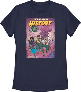 Disney Women's Strange World Let's Go Make History T-Shirt - Navy Blue - 2X Large