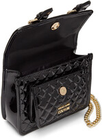 Thumbnail for your product : Versace Jeans Couture Black Quilted Patent Buckle Bag