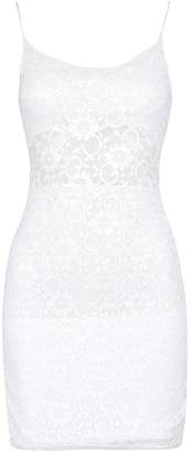 boohoo Lace Panelled Bodycon Dress