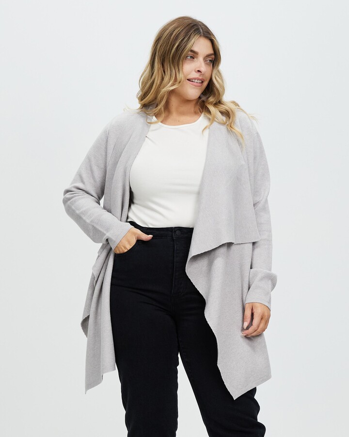 トップス THE TOE Dumbo Gather Cardigan gray S Dumbo Gather