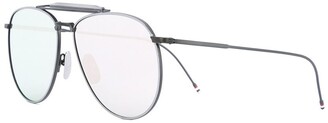 Thom Browne Mirrored Aviator Sunglasses
