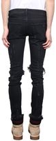Thumbnail for your product : Palm Angels Ripped Cotton Jeans