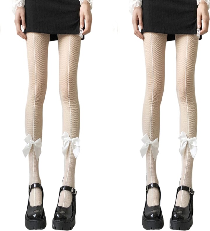 SERAPHY 2 Pairs Women's Patterned Tights Stockings Sexy