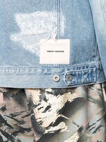 Thumbnail for your product : Heron Preston Distressed Denim Jacket