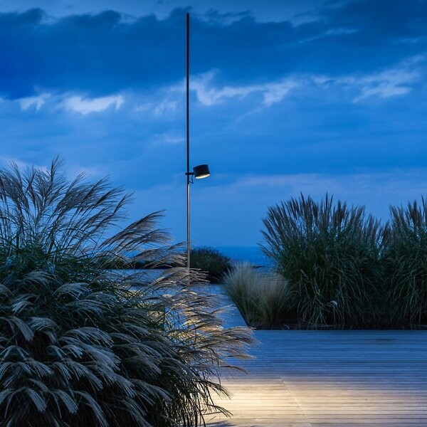 Davide Groppi Bubka Outdoor LED Post Light in Clear
