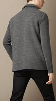 Thumbnail for your product : Burberry Knitted Wool Blend Blazer