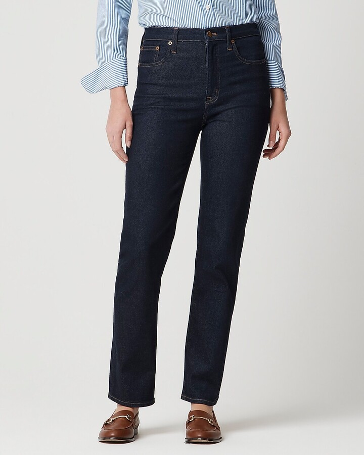 High-rise stovepipe jean in signature stretch+