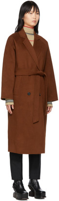 The Loom Brown Wool Double Coat