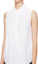 Thumbnail for your product : Rebecca Taylor Pointed Collar Studded Shirt