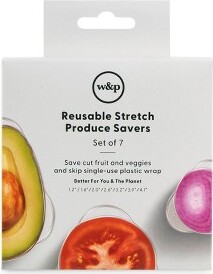 W&P Design W&PDesignReusableStretchProduceSaversSiliconeWraps-7pk