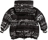 Thumbnail for your product : Dolce & Gabbana Logo Printed Nylon Down Jacket