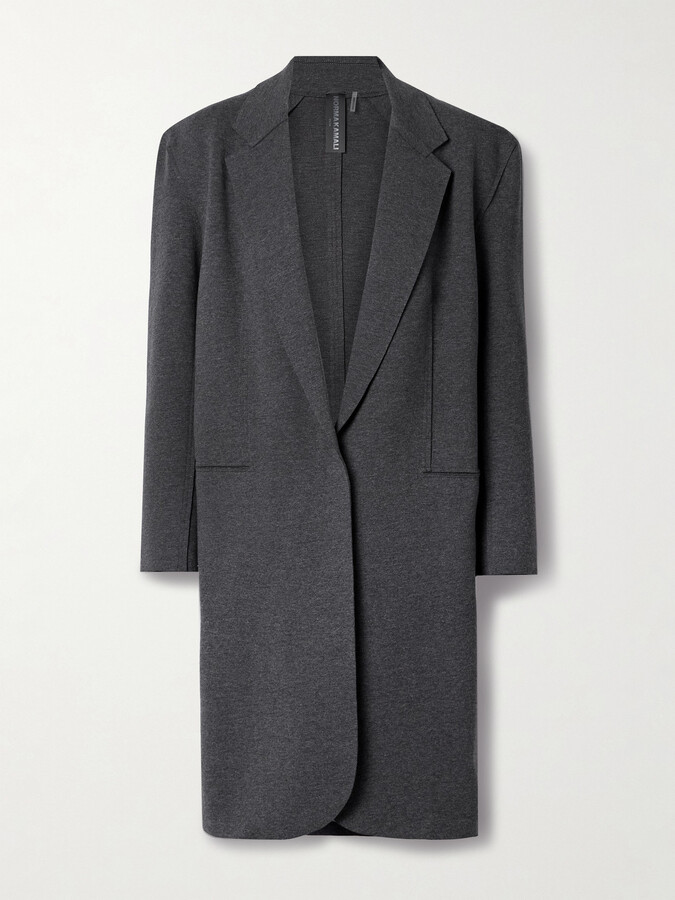 Norma Kamali Oversized Cotton-blend Blazer - Gray