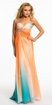 Thumbnail for your product : Dave and Johnny One Shoulder Gathered Sweetheart Neckline Prom Dress