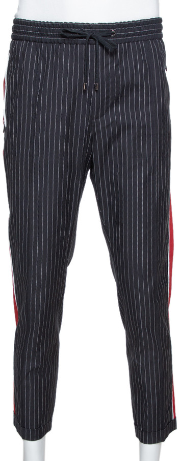 red side stripe trousers