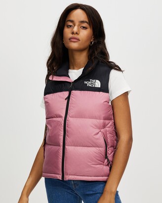 The North Face Women's Pink Vests - 1996 Retro Nuptse Vest - Size M at The Iconic