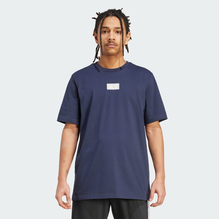 adidas Real Madrid Seasonal Graphic Tee Legend Ink XS Mens