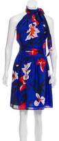 Thumbnail for your product : Issa Silk Floral A-Line Dress