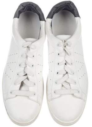 Vince Leather Low-Top Sneakers