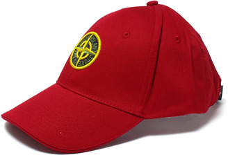 Stone Island Red Logo Baseball Cap