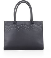 Thumbnail for your product : BCBGMAXAZRIA Klara Scallop-Perf Leather Doctor Bag