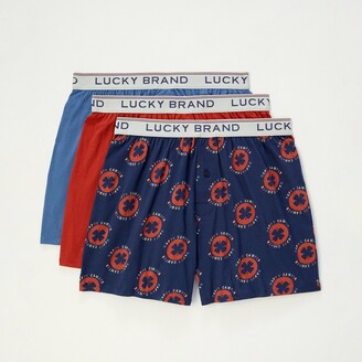 Lucky Brand 3 Pack Knit Boxers - ShopStyle