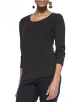 Thumbnail for your product : Eileen Fisher Long-Sleeve-Slim-Jersey Top, Petite