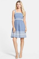 Thumbnail for your product : Jessica Simpson Embroidered Chambray Sundress