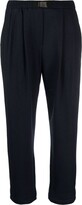 Buckle-Strap Cashmere Trousers 