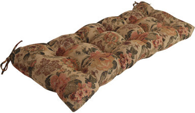 Blazing Needles Tufted Tapestry Bench Cushion