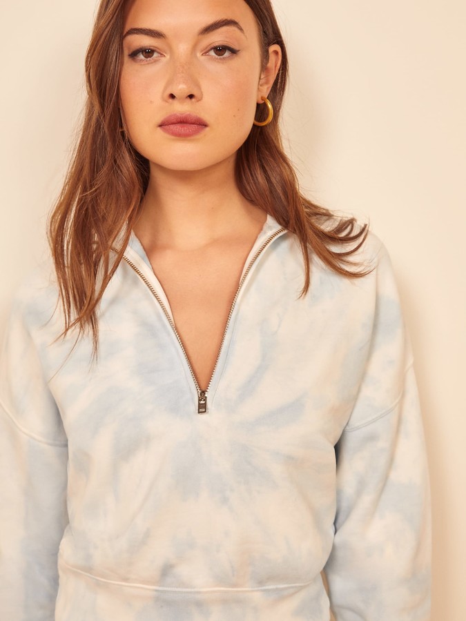 Crop Sweatshirt Reformation Marla Zip Sweatshirt Fashion Look