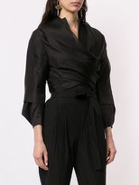 Thumbnail for your product : Paule Ka Organza Fitted Jacket